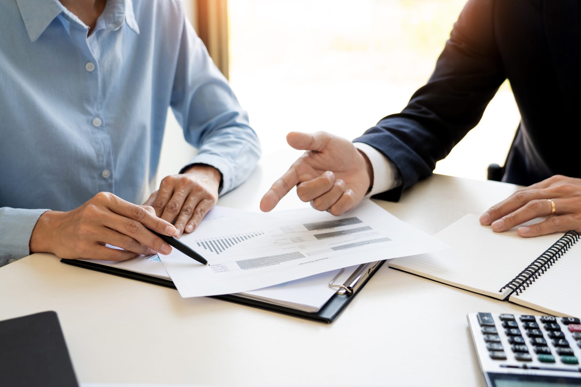 Elite Wealth Management client consultation meeting